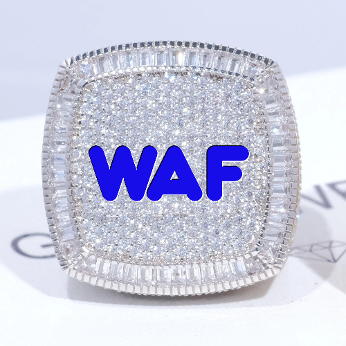 CUSTOM LETTER 3D ICED RING