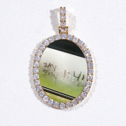 3D Oval Custom Picture Pendant