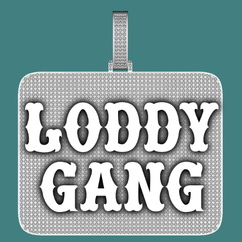 CUSTOM LETTER NECKLACE 3D BIG SQUARE