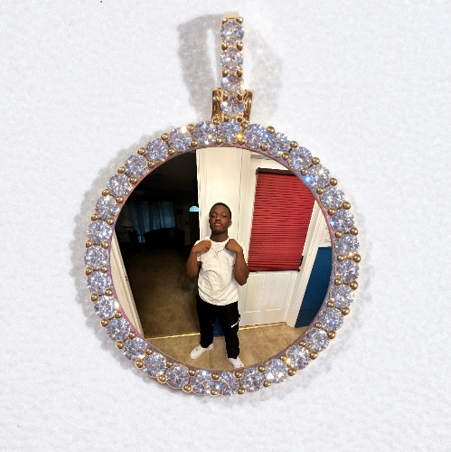 3D CIRCLE CUSTOM PICTURE PENDANT SMALL SIZE