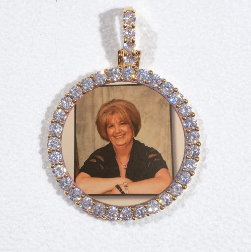 3D CIRCLE CUSTOM PICTURE PENDANT SMALL SIZE