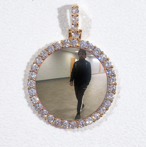 3D CIRCLE CUSTOM PICTURE PENDANT SMALL SIZE