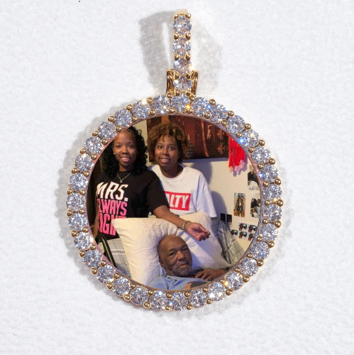 3D CIRCLE CUSTOM PICTURE PENDANT SMALL SIZE