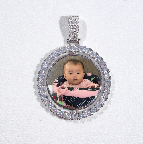 3D Spinning 2-Faced Custom Picture Pendant