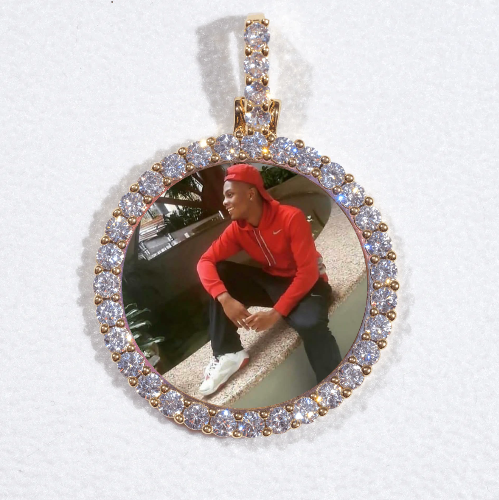 3D CIRCLE CUSTOM PICTURE PENDANT SMALL SIZE