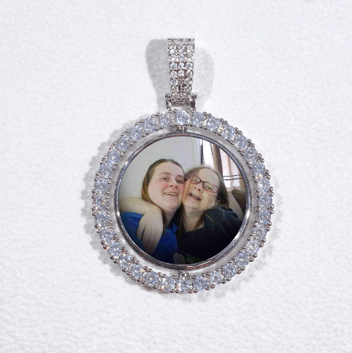 3D Spinning 2-Faced Custom Picture Pendant