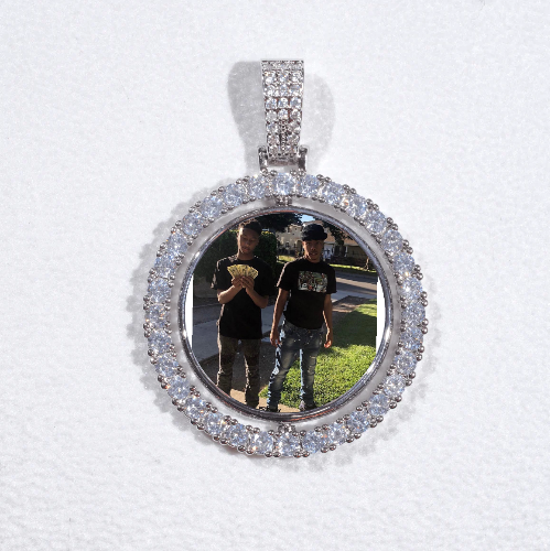 3D Spinning 2-Faced Custom Picture Pendant