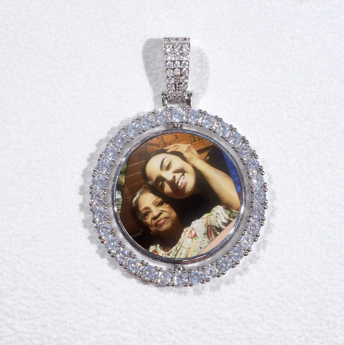 3D Spinning 2-Faced Custom Picture Pendant