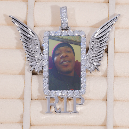 RIP WING 3D CUSTOM PICTURE PENDANT