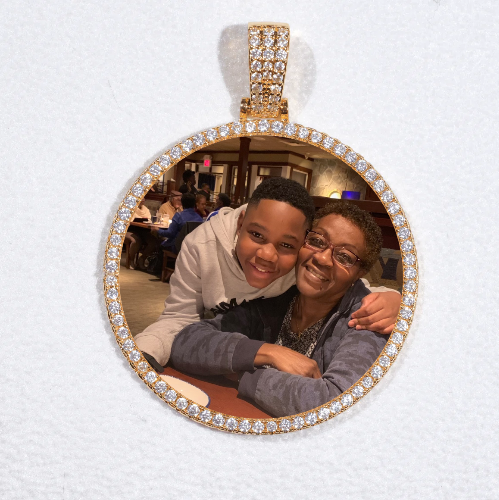 MEDIUM 3D CIRCLE CUSTOM PICTURE PENDANT