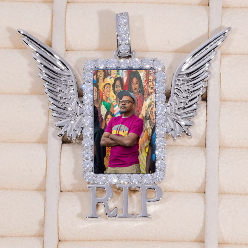 RIP WING 3D CUSTOM PICTURE PENDANT