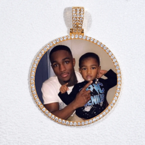 MEDIUM 3D CIRCLE CUSTOM PICTURE PENDANT