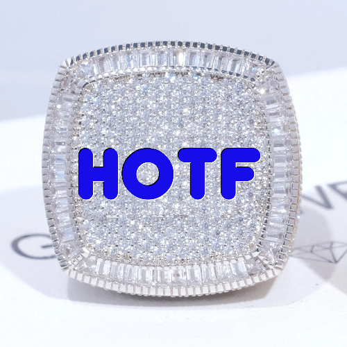 CUSTOM LETTER 3D ICED RING