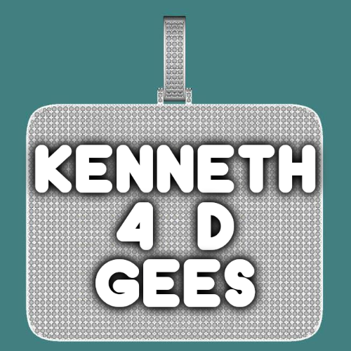 CUSTOM LETTER NECKLACE 3D BIG SQUARE