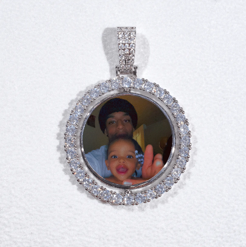 3D Spinning 2-Faced Custom Picture Pendant