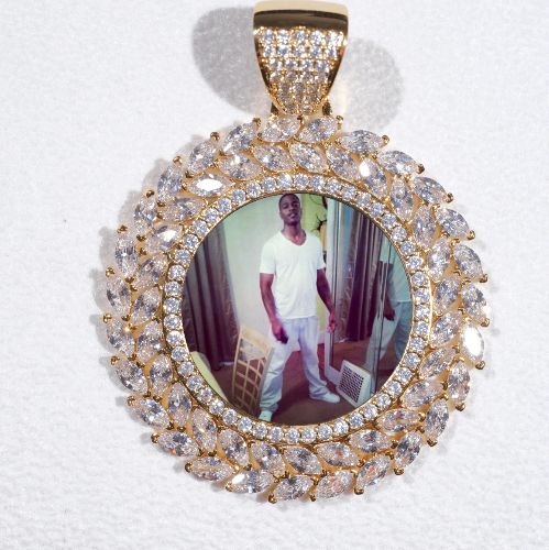 Large 3D Wheat Ear Custom Picture Pendant