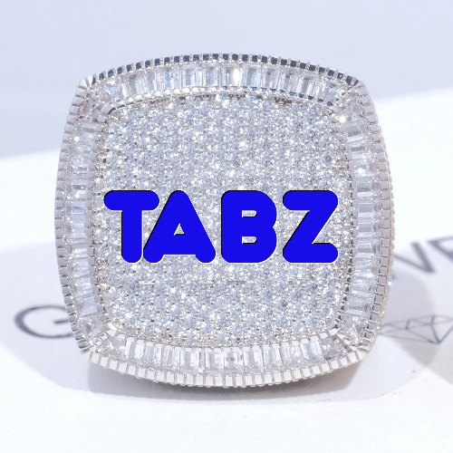 CUSTOM LETTER 3D ICED RING