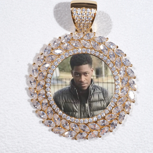 Large 3D Wheat Ear Custom Picture Pendant