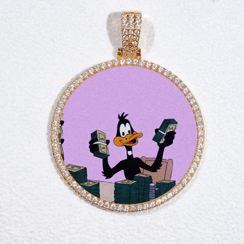 MEDIUM 3D CIRCLE CUSTOM PICTURE PENDANT