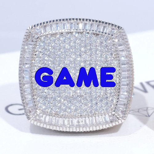 CUSTOM LETTER 3D ICED RING