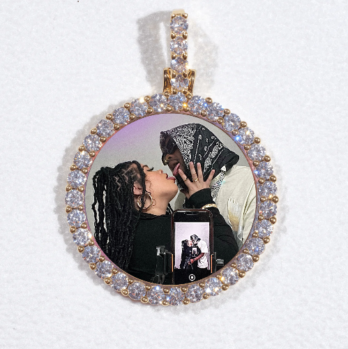 3D CIRCLE CUSTOM PICTURE PENDANT SMALL SIZE