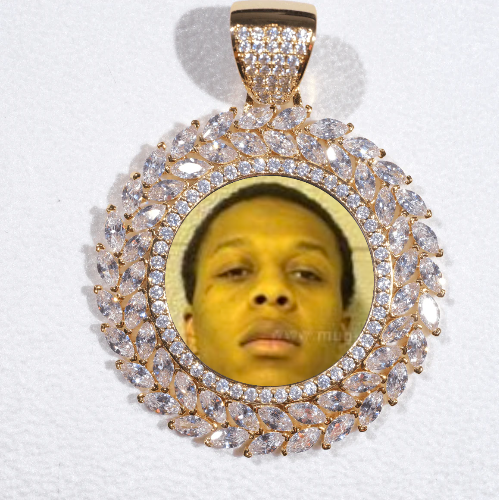 Large 3D Wheat Ear Custom Picture Pendant