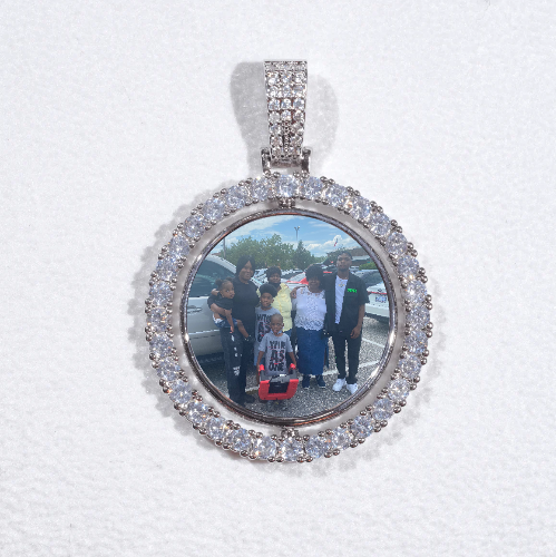 3D Spinning 2-Faced Custom Picture Pendant