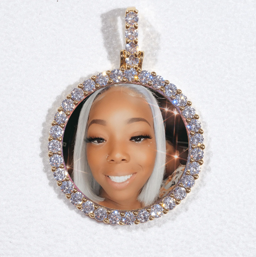 3D CIRCLE CUSTOM PICTURE PENDANT SMALL SIZE
