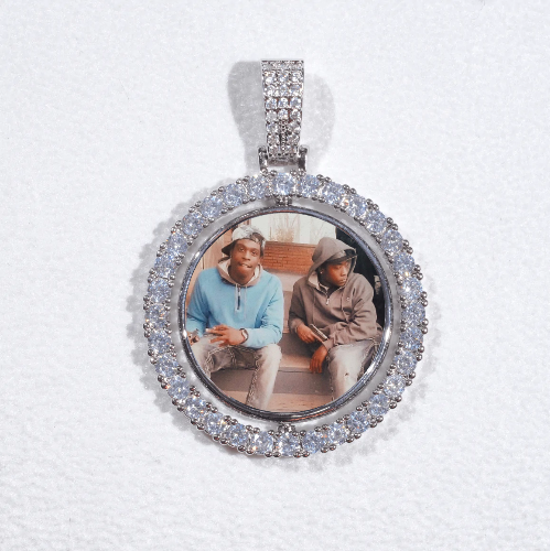 3D Spinning 2-Faced Custom Picture Pendant