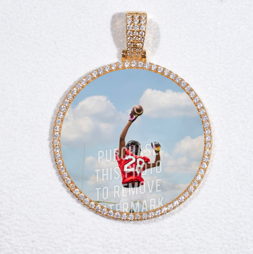 MEDIUM 3D CIRCLE CUSTOM PICTURE PENDANT