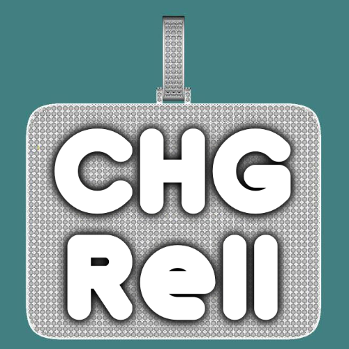 CUSTOM LETTER NECKLACE 3D BIG SQUARE