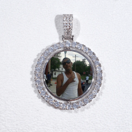 3D Spinning 2-Faced Custom Picture Pendant