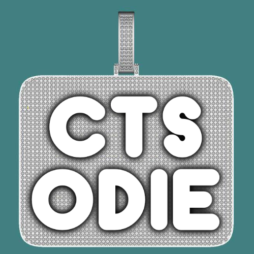 CUSTOM LETTER NECKLACE 3D BIG SQUARE