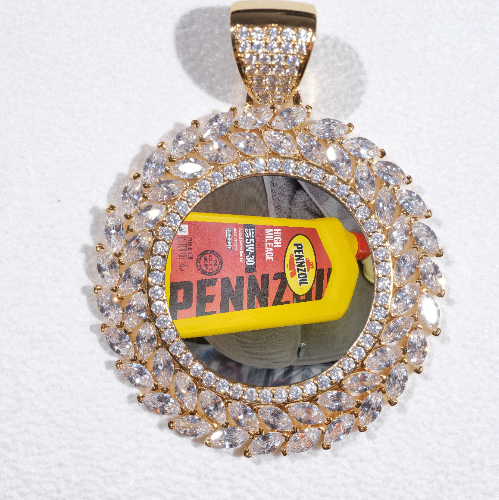 Large 3D Wheat Ear Custom Picture Pendant