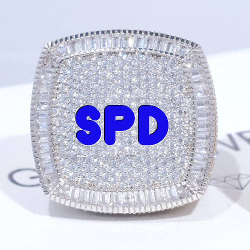 CUSTOM LETTER 3D ICED RING