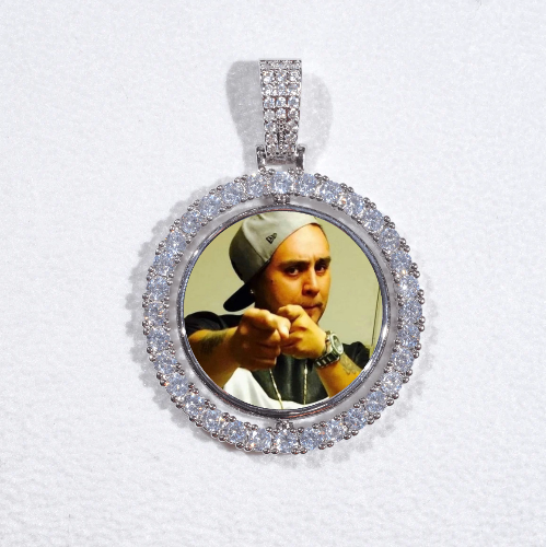 3D Spinning 2-Faced Custom Picture Pendant