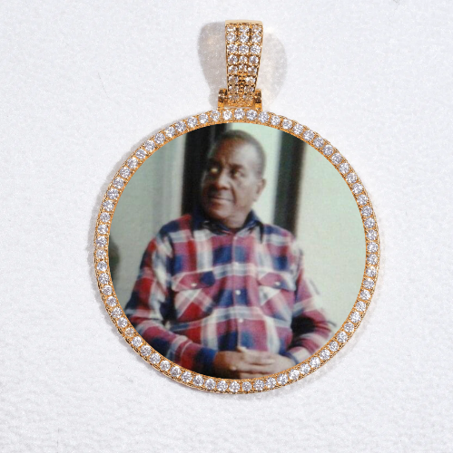 MEDIUM 3D CIRCLE CUSTOM PICTURE PENDANT