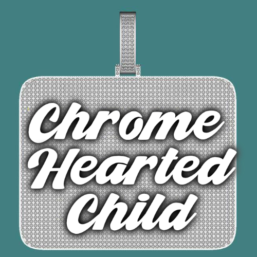 CUSTOM LETTER NECKLACE 3D BIG SQUARE