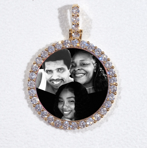 3D CIRCLE CUSTOM PICTURE PENDANT SMALL SIZE