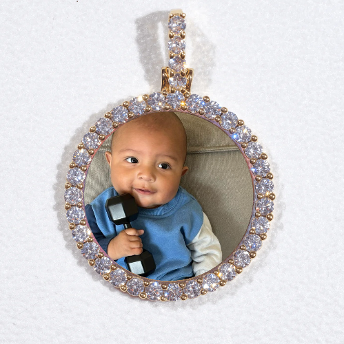 3D CIRCLE CUSTOM PICTURE PENDANT SMALL SIZE