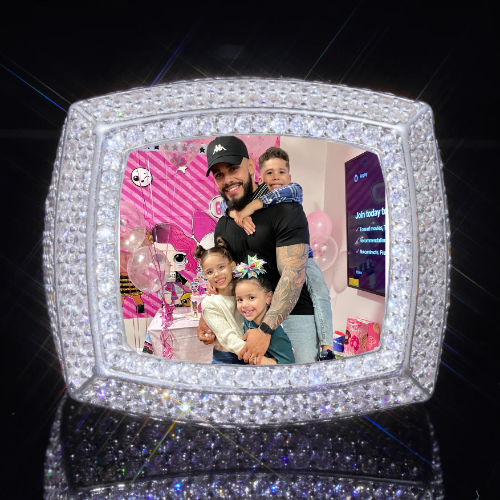3D CUSTOM PICTURE ICED RING