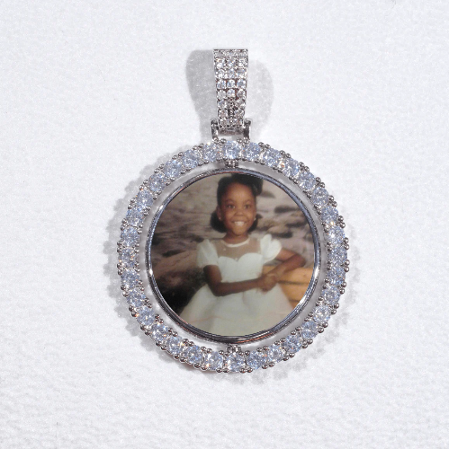 3D Spinning 2-Faced Custom Picture Pendant