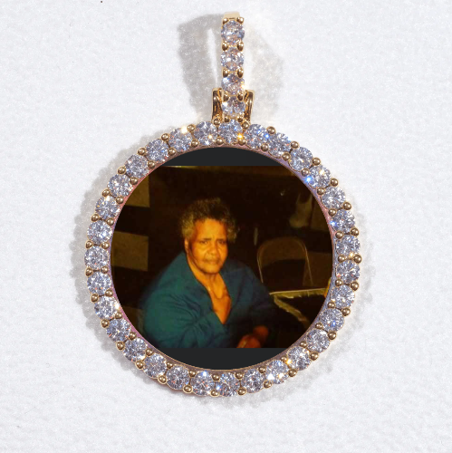 3D CIRCLE CUSTOM PICTURE PENDANT SMALL SIZE