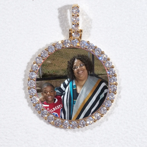 3D CIRCLE CUSTOM PICTURE PENDANT SMALL SIZE