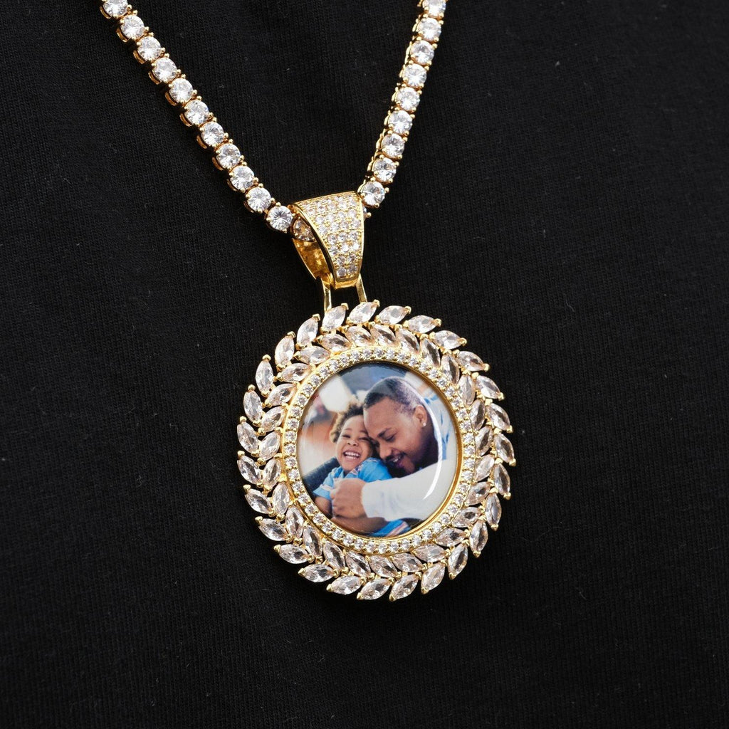 Large 3D Wheat Ear Custom Picture Pendant - The GUU Shop