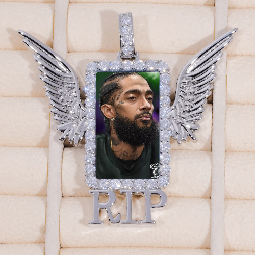 RIP WING 3D CUSTOM PICTURE PENDANT