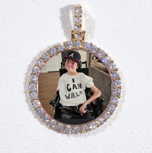 3D CIRCLE CUSTOM PICTURE PENDANT SMALL SIZE