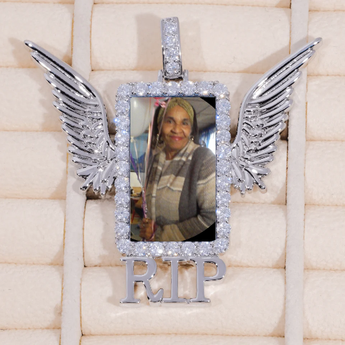 RIP WING 3D CUSTOM PICTURE PENDANT