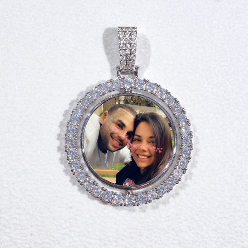 3D Spinning 2-Faced Custom Picture Pendant