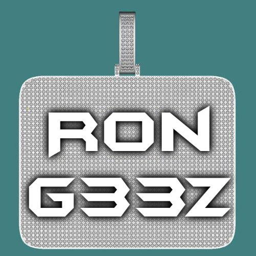 CUSTOM LETTER NECKLACE 3D BIG SQUARE